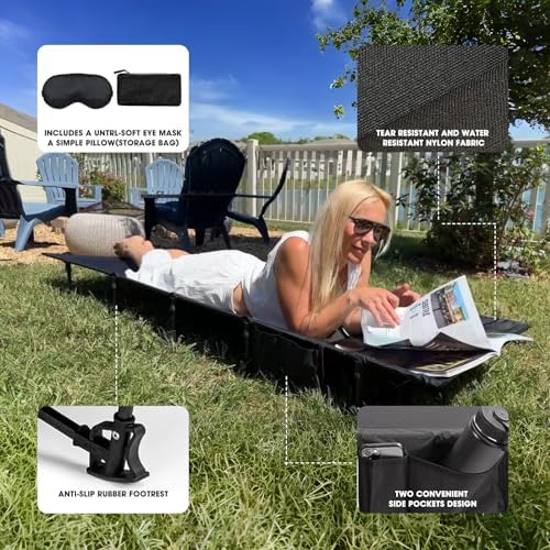 HITORHIKE Camping Cot Compact Folding Cot Bed for Outdoor Backpacking Camping Cot Bed