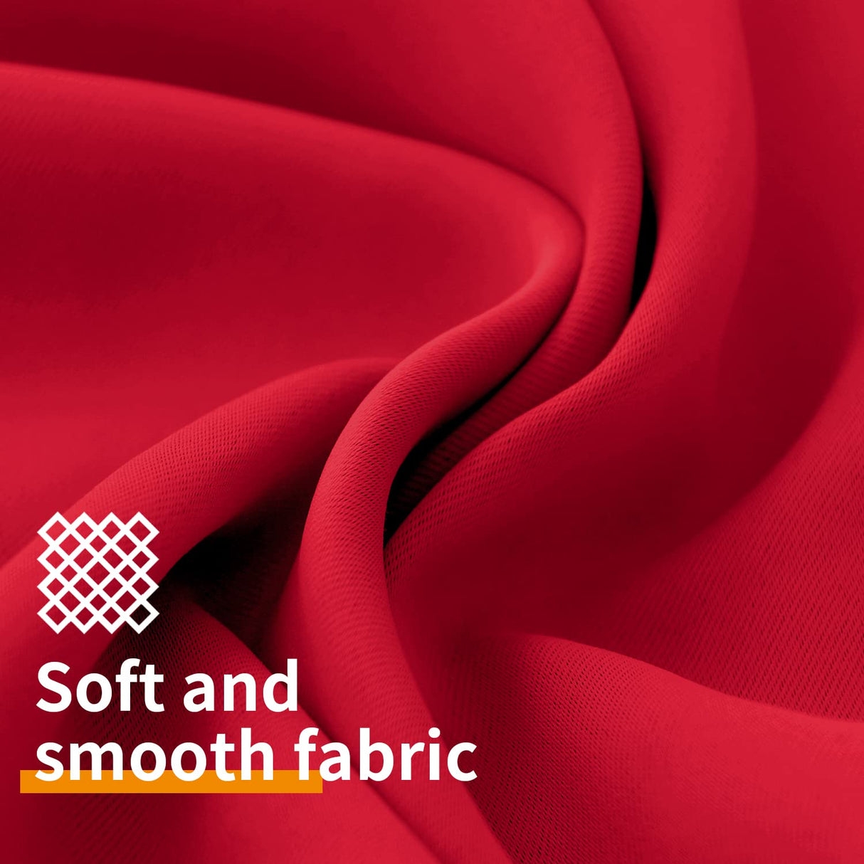 YoungsTex Red Blackout Curtains 63 Inch Length for Bedroom - Grommet Room Darkening Window Drapes Thermal Insulated for Christmas Living Room, 2 Panels, 42 x 63 Inch