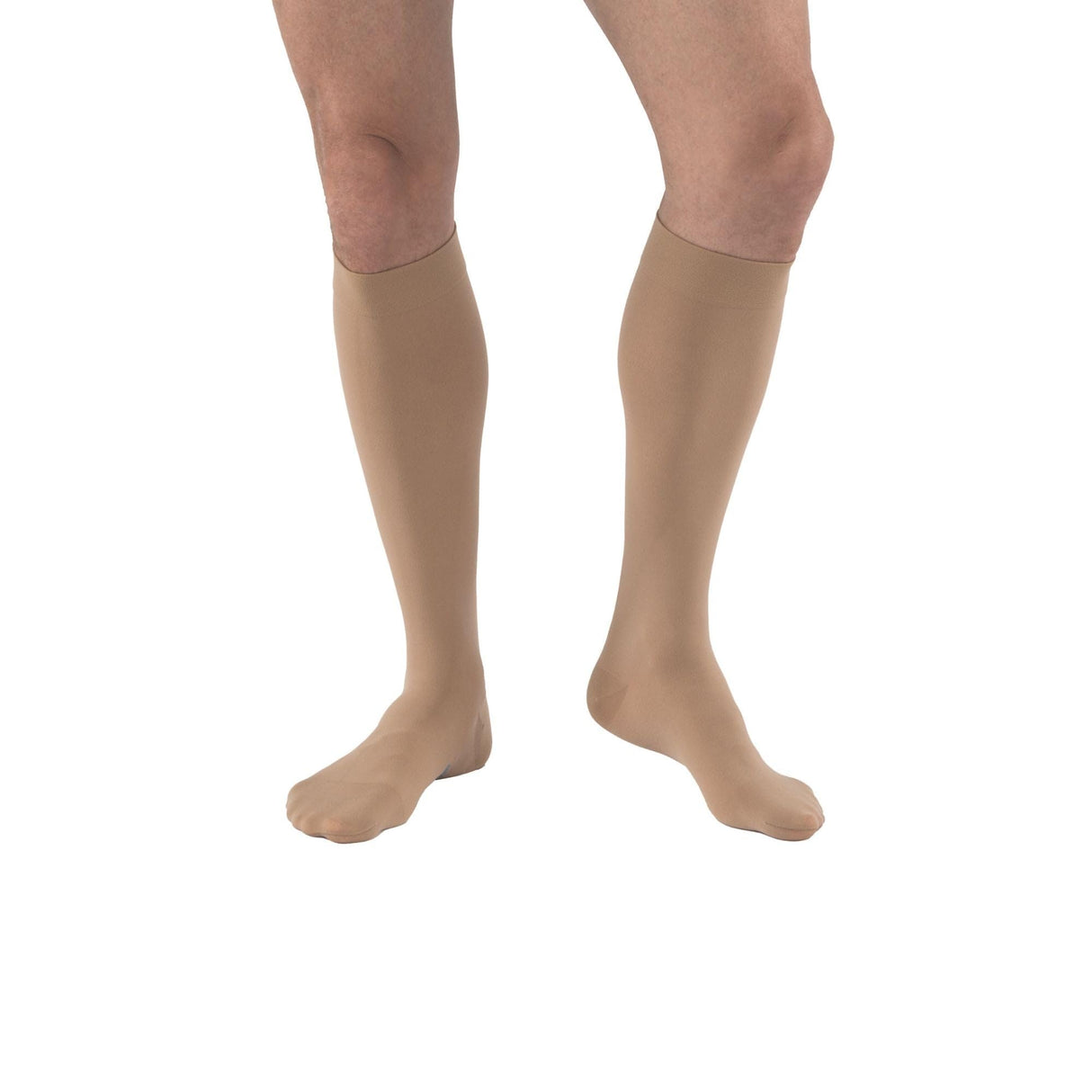 JOBST Relief 20-30 mmHg Compression Stockings, Knee High, Closed Toe | Compression Socks for Women/ Men for Tired, Aching or Swollen Legs, Minor Varicosities | Beige, Large
