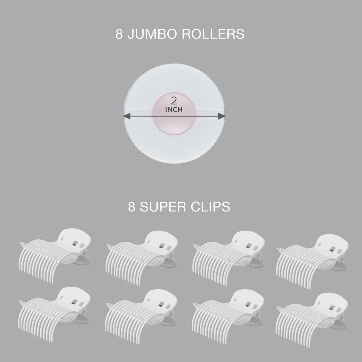 Conair Hot Rollers Hair Curlers for Long, Medium and All Hair | Heated Rollers with Hair Roller Clips Included | 2-inch Rollers | Amazon Exclusive