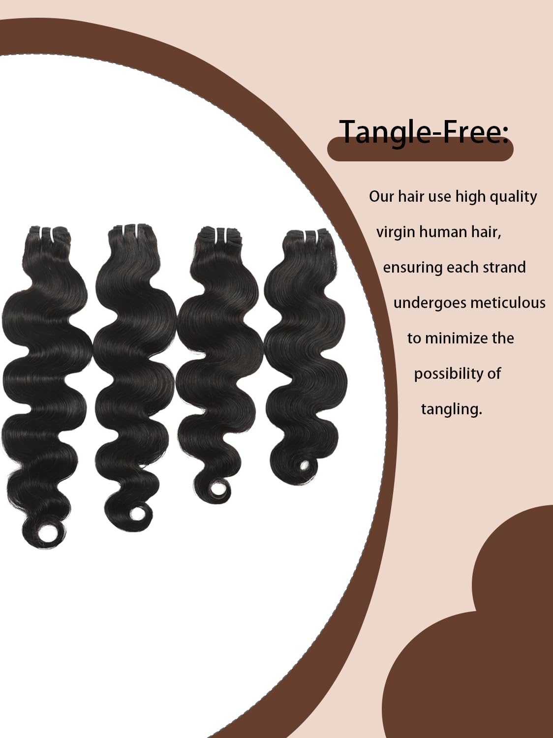 Human Hair Bundles 20 22 24 26 Inch Body Wave Bundles Human Hair 100% Unprocessed Brazilian Quick Weave 4 Bundles deals Human Hair Extensions Natural Black YNiSew