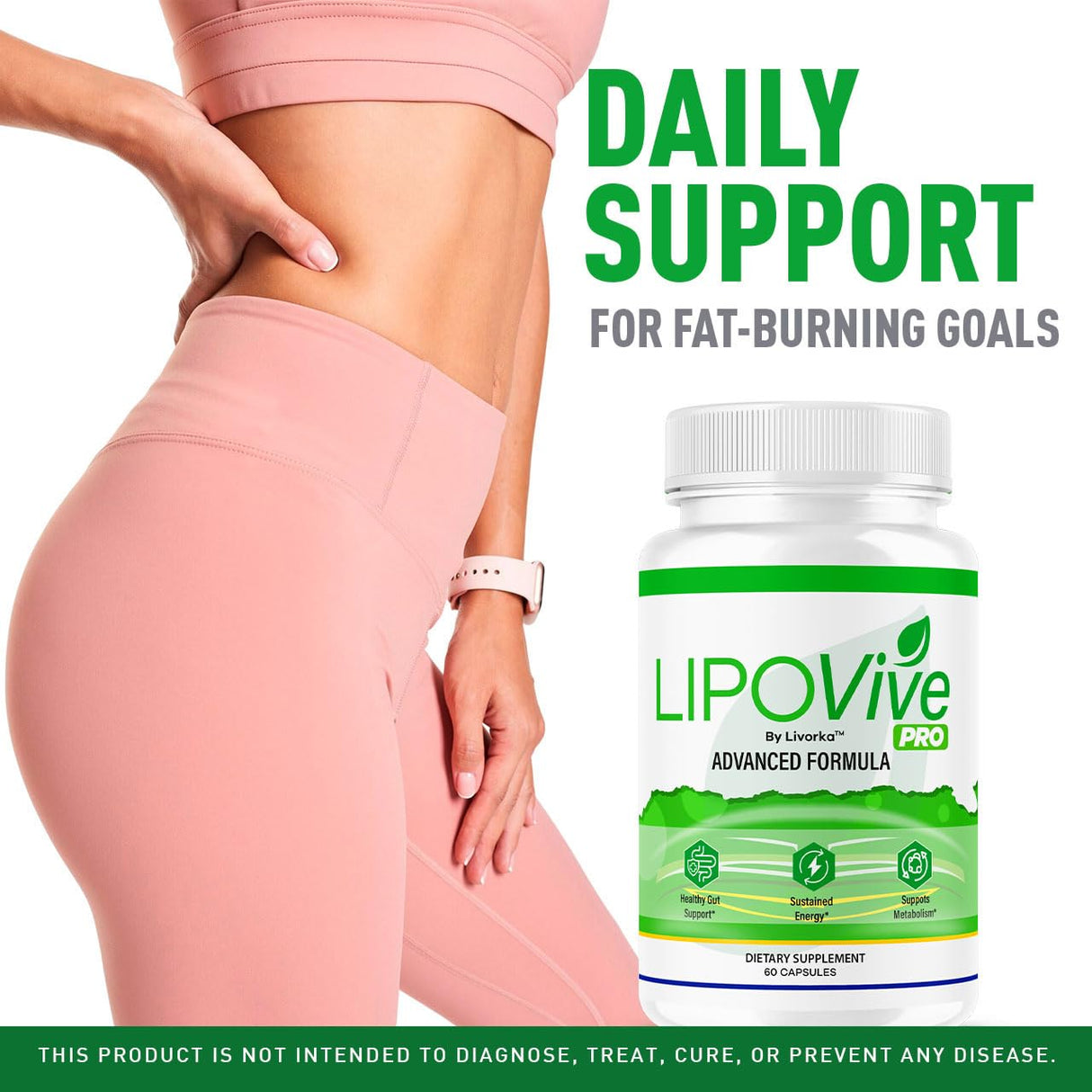 (3 Pack) LipoVive Pro Capsule - Official LipoVive Pro Pills Advanced Formula Premium All Natural Supplement Support, LipoVive Pro Capsule for Overall Health & Wellness, 180 Capsules for 3 Months