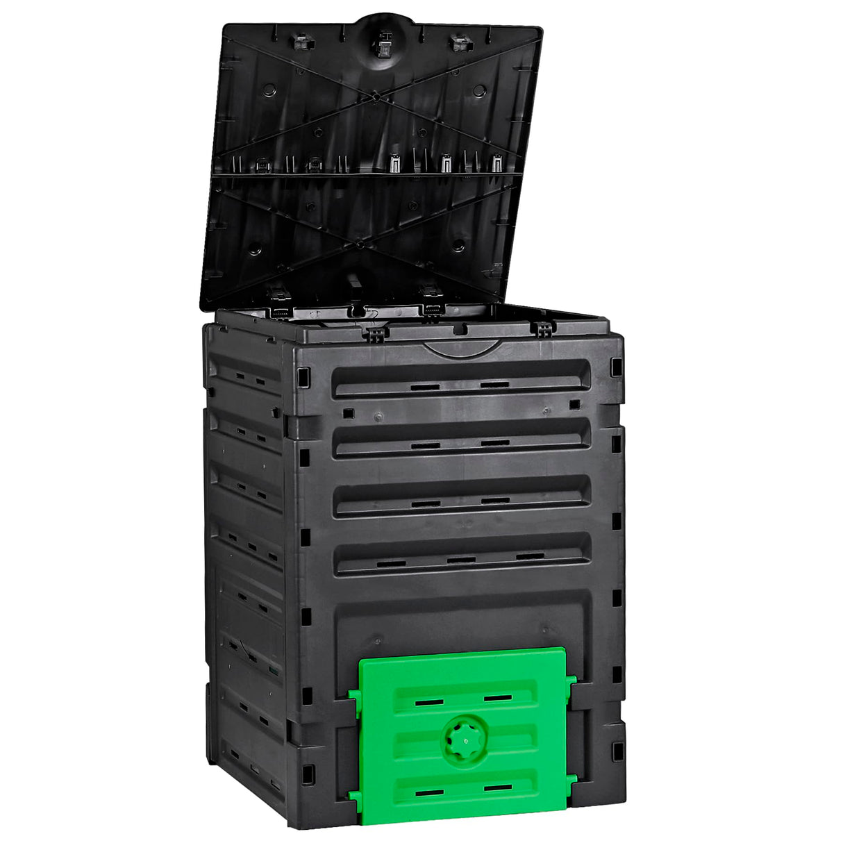 JupiterForce 120 Gallon Large Compost Bin, BPA Free Outdoor Composting Tumblers for Garden Patio, Easy Assembling, Fast Creation of Fertile Soil, Lightweight