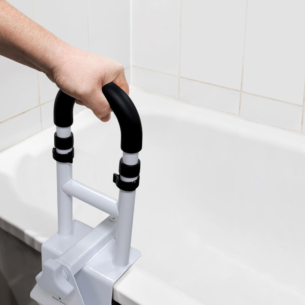 FSA/HSA Eligible, Vaunn Medical Bathtub Handle Grab Bar and Safety Rails for Seniors, Height Adjustable Tub Handles