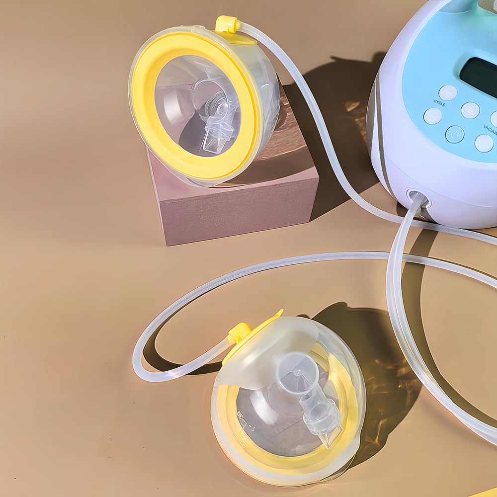 PumpMom-us Wearable Breast Pump Collection Cup Compatible with Spectra S1 S2 9 Plus and SG, Replace Pump Kits 27mm Flange and 17/19/21/24mm Insert Included