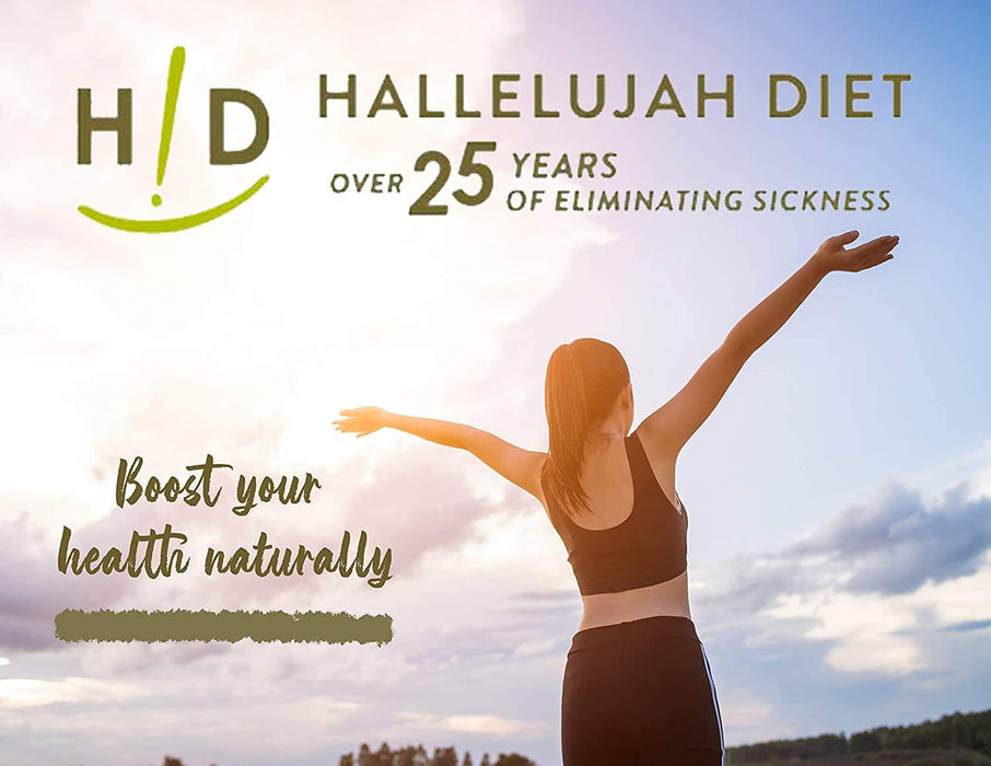 Hallelujah Diet Organic BarleyMax - Barley Grass Juice and Alfalfa Juice Powder, Vegan Formula, Plant-Based Dietary Supplement, Health Food Products, Original, 8.5 Ounce Bottle (60 Day Supply)