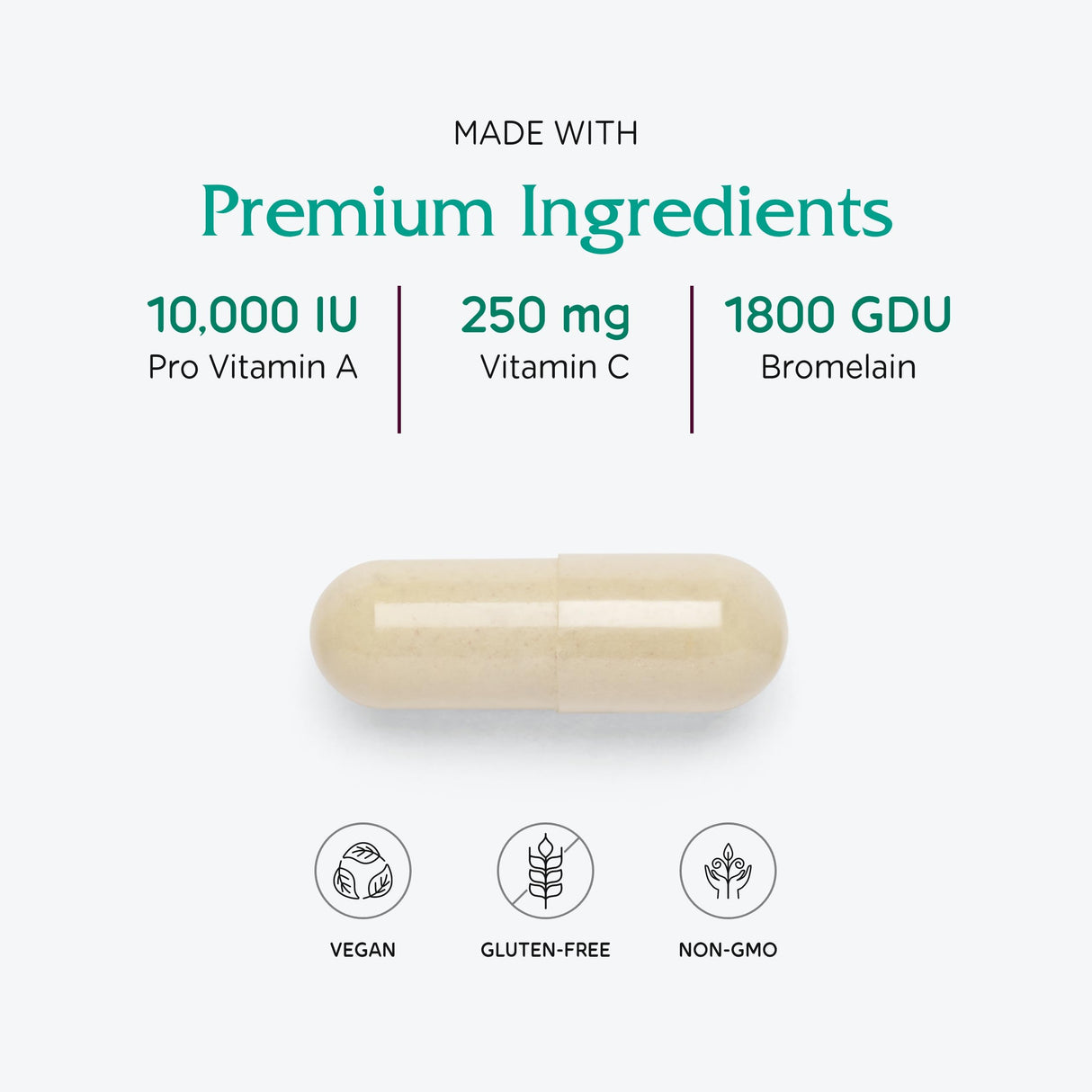 Vitanica Opti-Recovery, Pre & Post Surgery Support, Wound Care, BBL, Tummy Tuck, C Section & Postpartum Vitamin Essentials Healing Support, Scar, Shoulder, Hysterectomy, Breast & Lipo, Vegan, 60 Caps