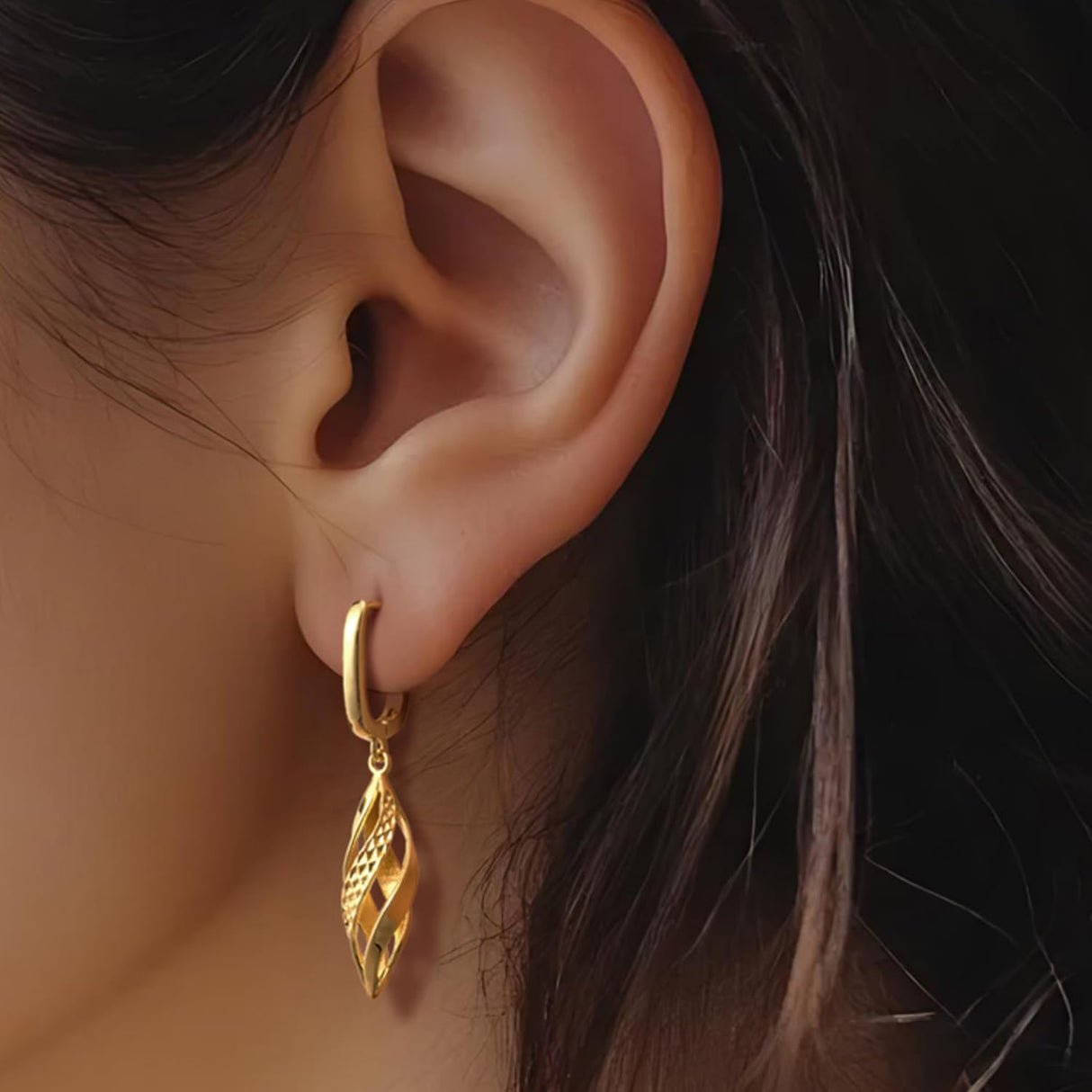 YAUVC 14K Gold Earrings for Women Gold Hoop Dangle Drop Earrings for Women