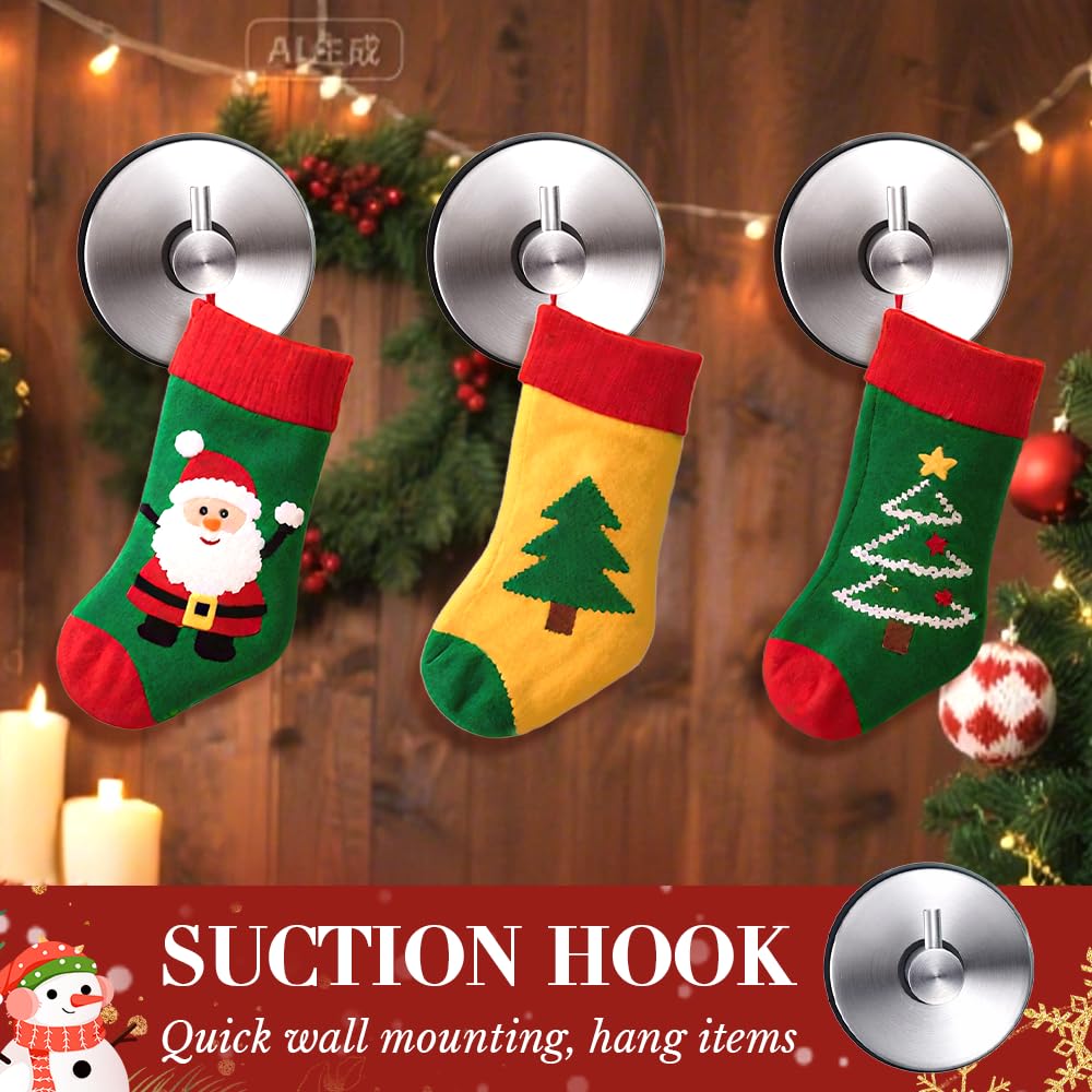 Fauppt 2PCS Suction Cup Hooks for Door Wreaths on Glass Suction Cup Hooks for Shower,2025 Hanging Towels for Window Door Bathroom Mirrors Christmas,Wreath Hanger Holder for Daily Use (Gold-2pc)