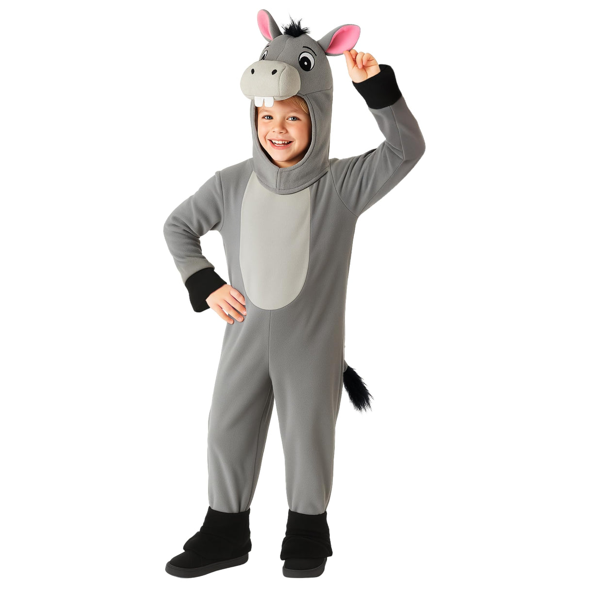Morph Donkey Costume Kids Donkey Jumpsuit Kids Animal Halloween Costumes Toddler Nativity Christmas Animal Costume S (4-6Y)