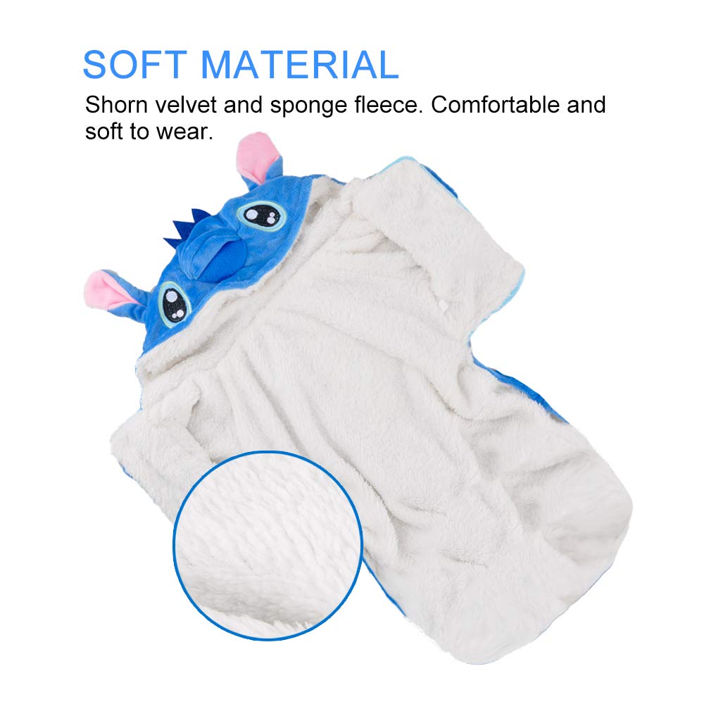 Dog Costume, Gimilife Dog Hoodie, Dogs Halloween Costume Pet Xmas Pajamas Outfit, Pet Coat Cartoon Costumes for Small Medium Large Dogs and Cats for Halloween Christmas and Winter - L