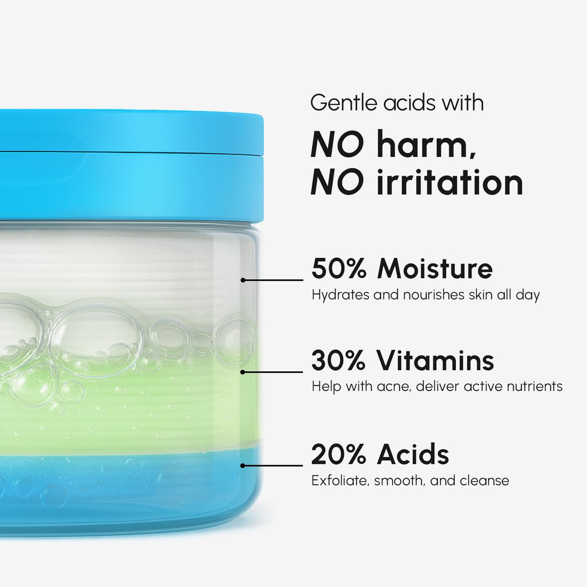 MAREE Glycolic Acid Toner Pads - Face Pads for Exfoliating Peel Zero Pore