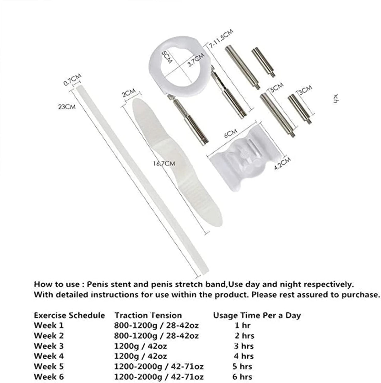 Penile Traction Devices for Men Massage Kit Massage Men's Bracket Kit Physical Increase Size