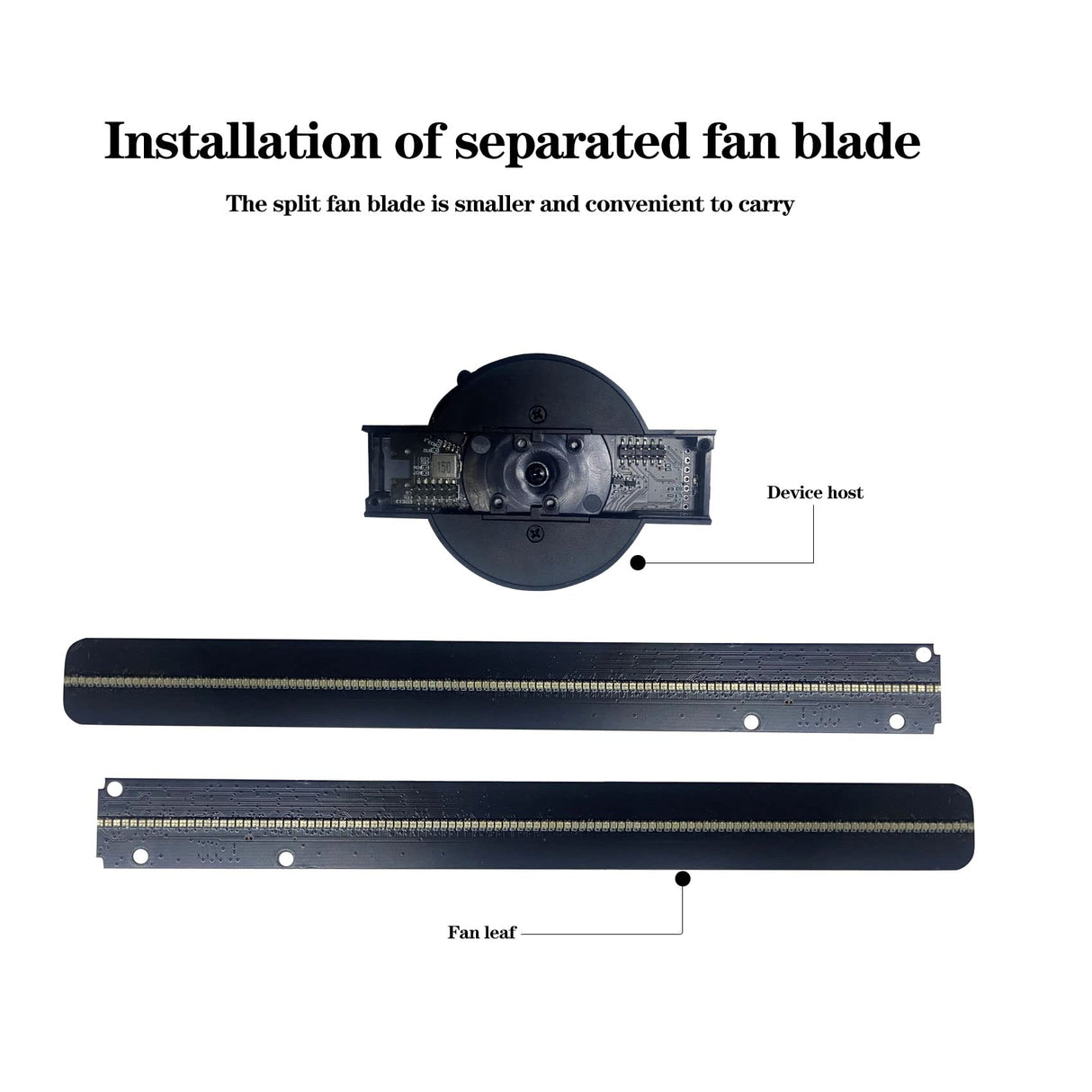 3D Hologram Fan,42cm Christmas Tree HD LED 16.5-inch Holographic Fan Projector WiFi with 700 Library Video,Animated Holographic Display for Business Stores