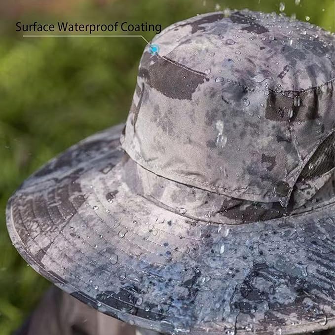 Solar Fan Hat Wide Brim Solar Fan Hat Outdoor Wide Brim Sun Hat with 2 Solar Fan Fishing Hat - Removable & USB Charging Fan