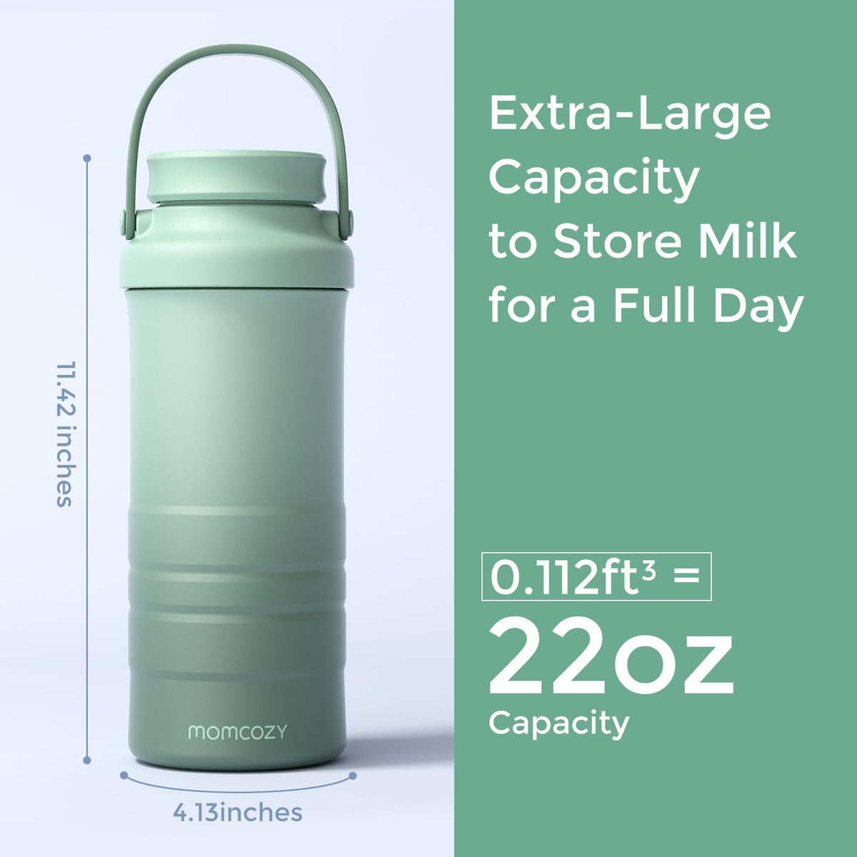 Momcozy 22oz Portable Breastmilk Cooler for 24H Outdoor, Newborn Essentials
