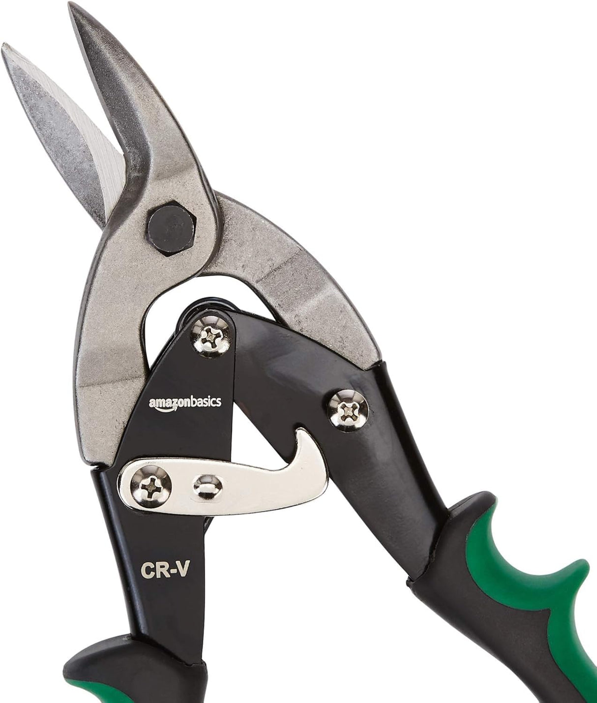 Amazon Basics 3-Piece Aviation Snip Set for Metal Cutting with Comfort Grips, Left, Right and Straight Cut