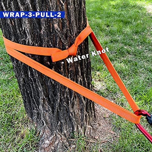 GM CLIMBING 1 inch Nylon Tubular Webbing Tape CE UIAA Certified 4000lb Heavy Duty for Climbing Rescue Rope Works Survival Outdoor General Purposes