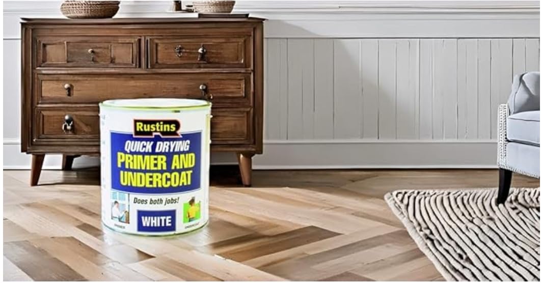 Rustins Quick Drying Primer And Undercoat White 250ml