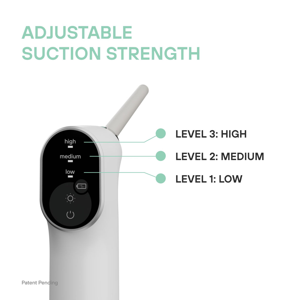 Electronic Vacuum Tonsil Stone Remover with LED Guidance Light - Hassle-Free Instant Suction - Tonsil Stone Removal Kit - Patent Pending (White)
