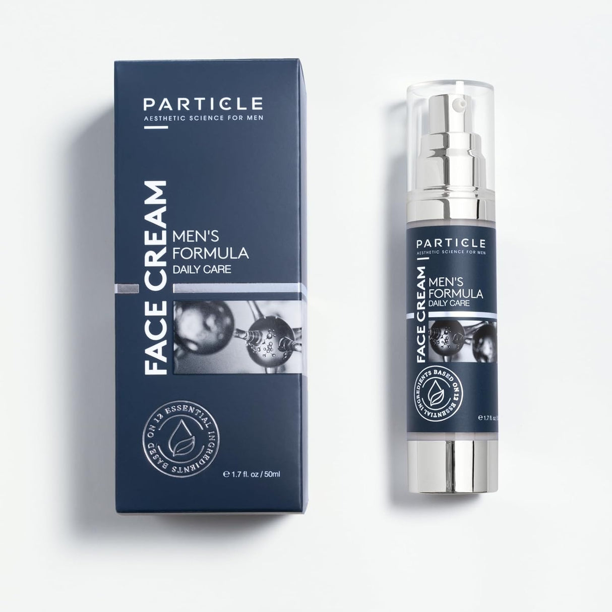 Particle Mens Face Cream - 6 in 1 Face Moisturizer - Eye Bags Treatment & Anti Aging Cream - Wrinkle & Dark Spots (Pack of 1 (1.7 oz.))