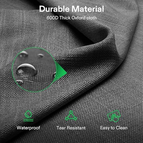 VIVOSUN Double Camping Chair, Fully Padded Folding Loveseat, Portable Oversized Duo Chair with Storage Cup Holders, Height-Adjustable Armrests & Carry Bag, Supports up to 500lbs, Green & Grey