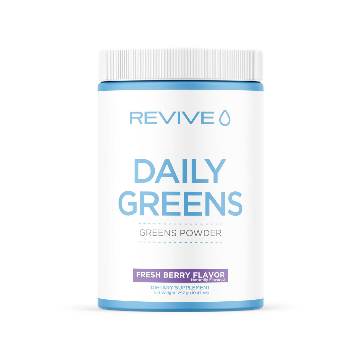 Revive MD Daily Green Powder Superfood (Fresh Berry) - Supergreens Powder to Support Energy Levels - Green Juice That Improves Fiber Intake - Vegetable Supports Digestion and Gut Health
