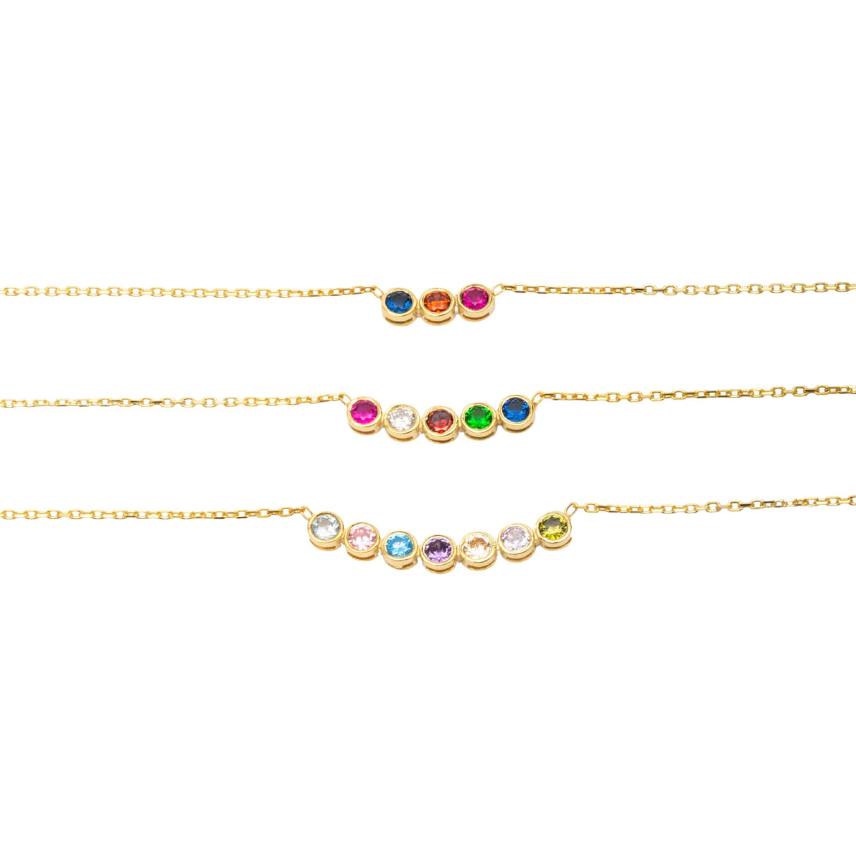 SilveristicJewelry 925 Sterling Silver Birthstone Necklace for Women – Personalized Dainty Necklace, Gift for Mom, Grandma, or Her, Birthday Gift, Birthstone Jewelry for Women