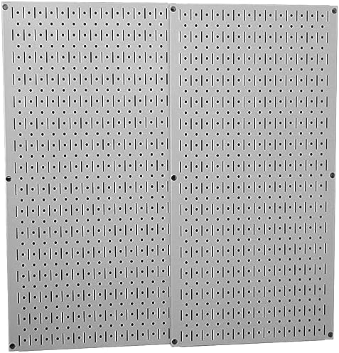 Wall Control 30-P-3232G Gray Metal Pegboard Pack