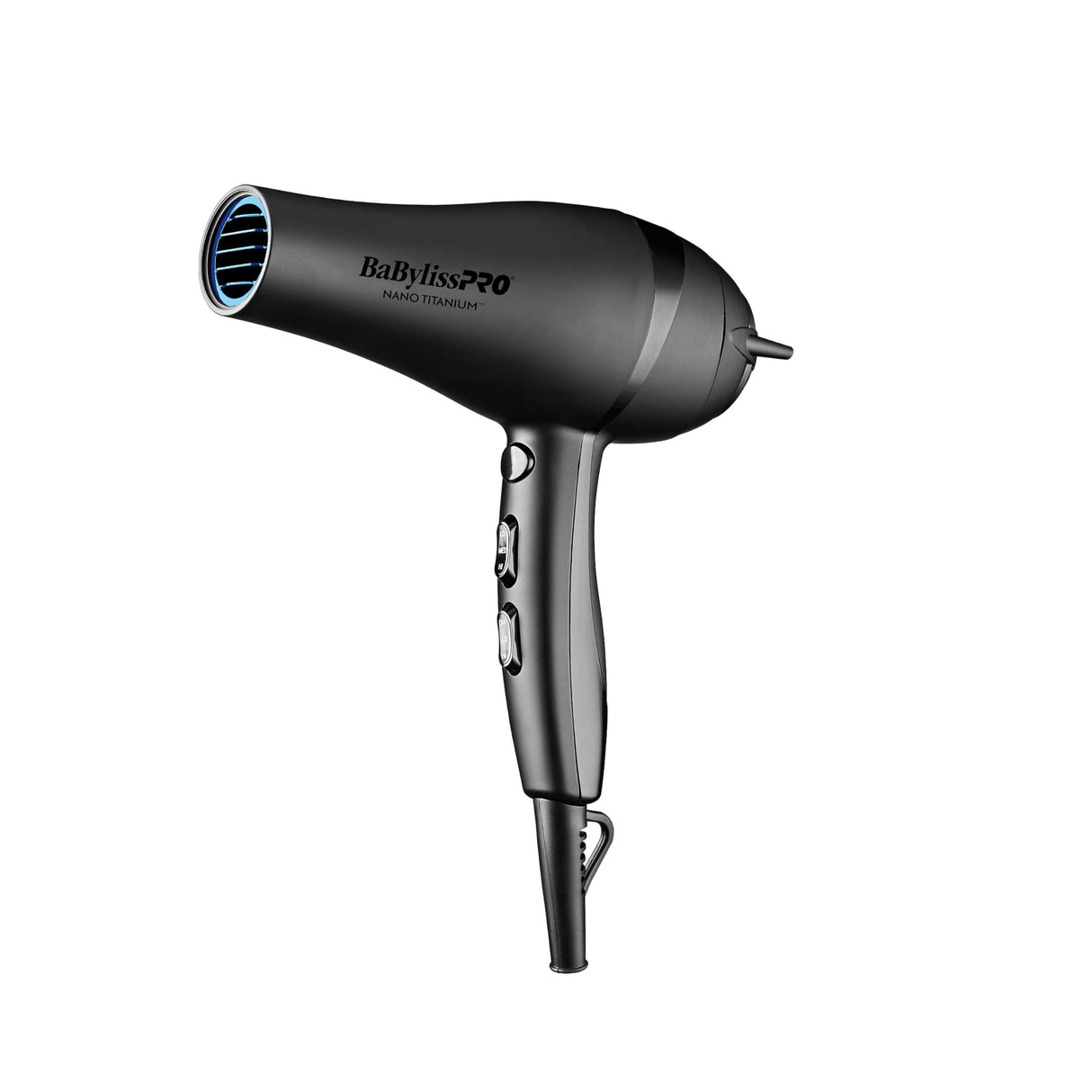 BaBylissPRO Nano Titanium 2000-Watt Blow Dryer with Concentrator Nozzle in Black, Professional Grade Ionic Corded Styling Tool for Hair
