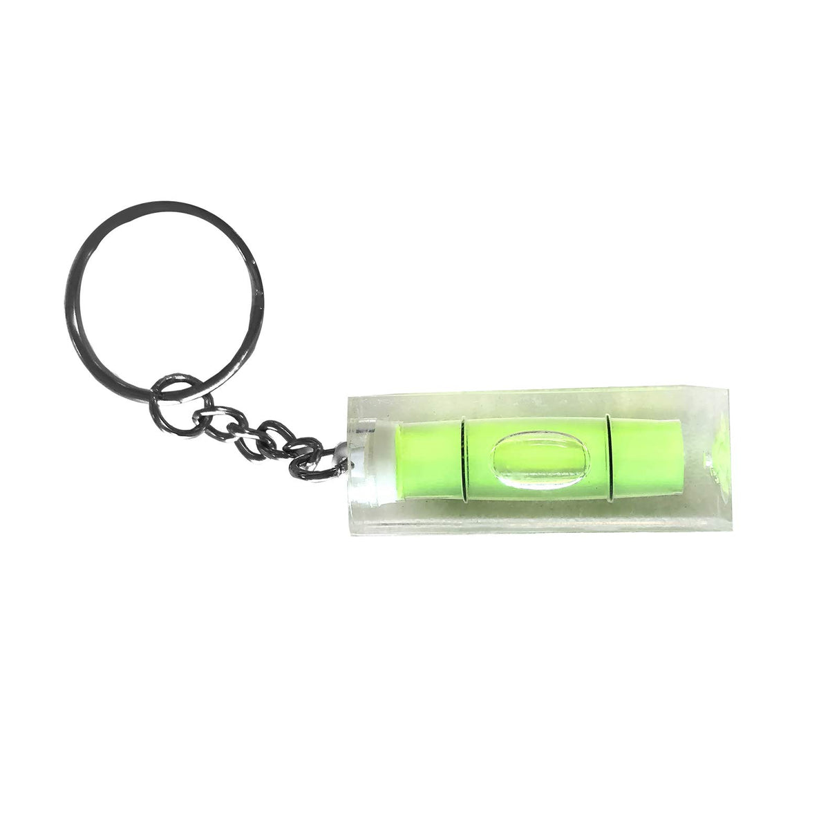 The Bath People Mini Spirit Level Key Ring - Gadget Novelty Gift - DIY Tool - Spirit Level Keychain