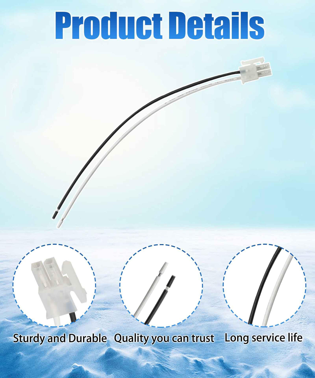 2Pcs S3003LWES Smoke Alarm Replacement Wire Fits for Google Nest Protect Smoke Alarm 120V Replaces (Not Fit for Other Nest Devices)