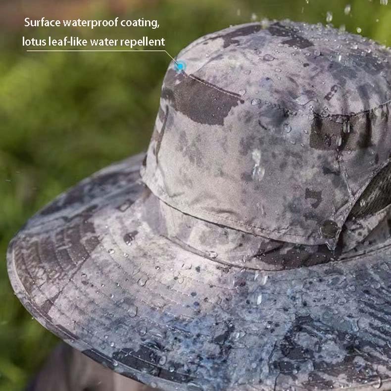 Colitt - Fishing Hat with Built in Fan, 2025 New Hat with Fans Solar Power, Wide Brim Outdoor Fishing -Solar & USB Charging (Style - E)