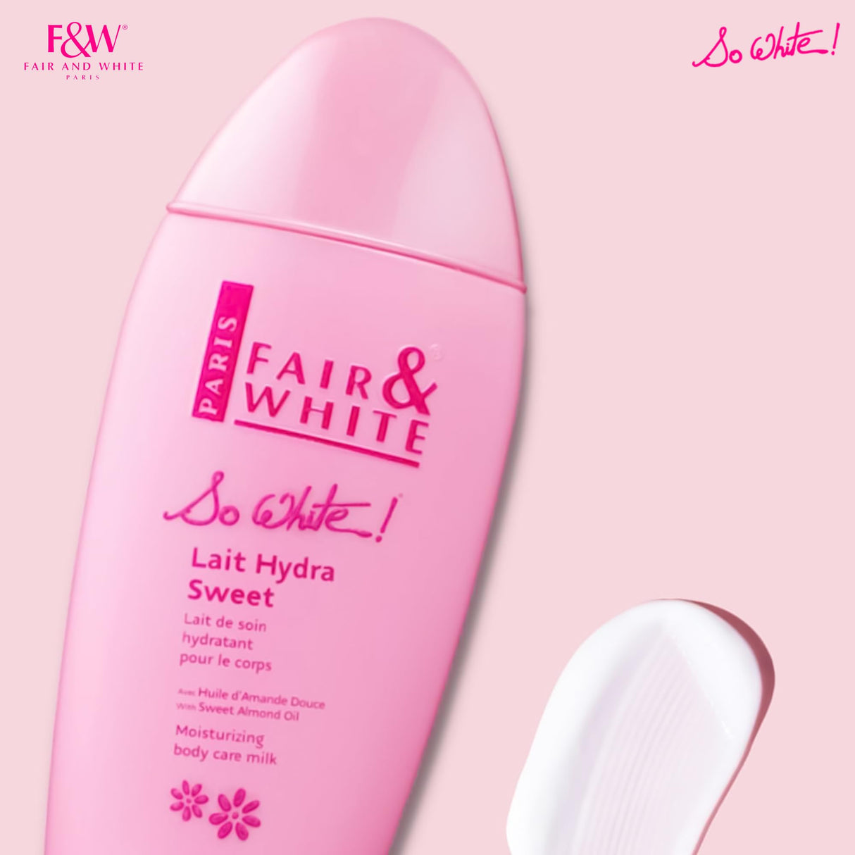 FAIR & WHITE So White, Skin Brightening Lotion - 500 ml / 17.6 Fl oz - Daily Moisturizing Body Lotion