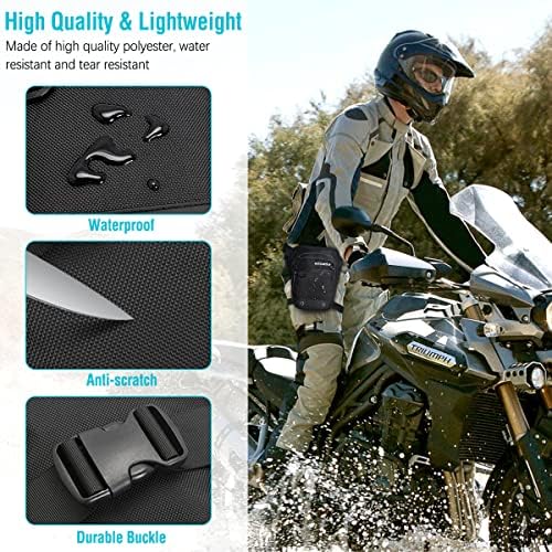 HUANLANG Drop Leg Bag for Men Women Motorcycle Leg Bags Tactical Fanny Pack Outdoor Waterproof Thigh Bag with Leg Strap Removable Leg Harness Bag for Hiking Climbing Cycling Fishing Riding Travel