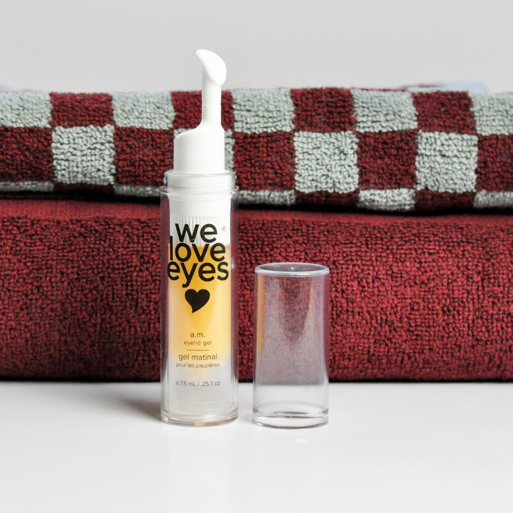 We Love Eyes A.M. Eyelid Gel - For puffy eyes, fine lines, under eye bags. Healthy for your eyes. Botanical & vegan ingredients.
