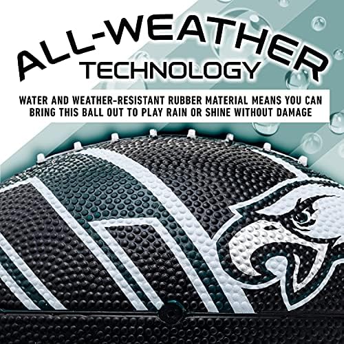 Franklin Sports NFL Team Footballs - Rubber Youth Mini Footballs for All NFL Teams - Kids Junior 8.5" Football - Official NFL Licensed Footballs
