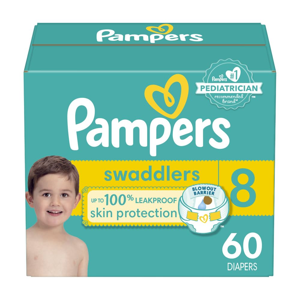 Pampers Baby Diapers - Swaddlers - Size 4, 66 Count, Ultra Absorbent Disposable Infant Diaper