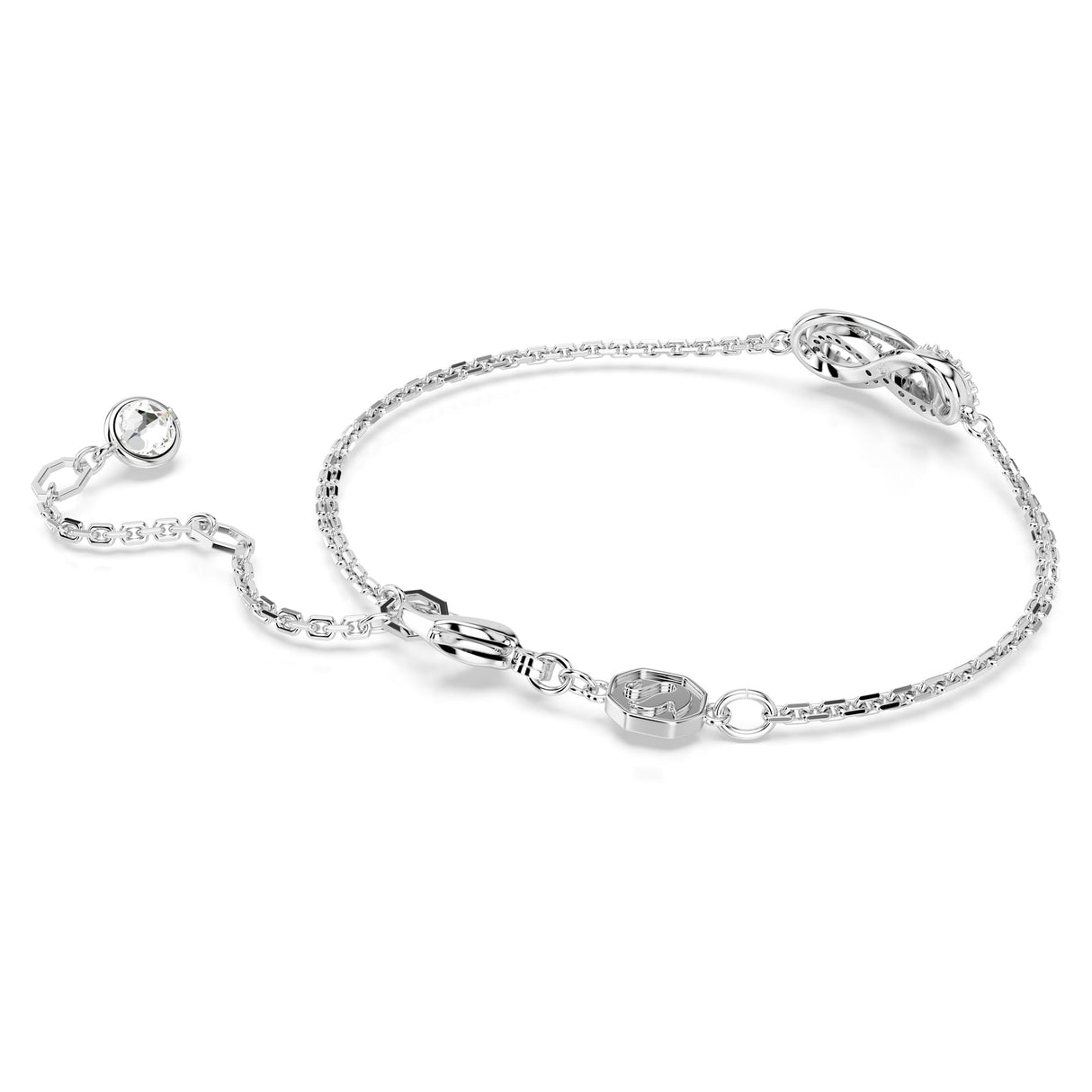 Swarovski Hyperbola Bracelet, Clear Infinity Motif Adorned with a Pavé of Crystals in a Rhodium-Finished Setting, Part of the Hyperbola Collection