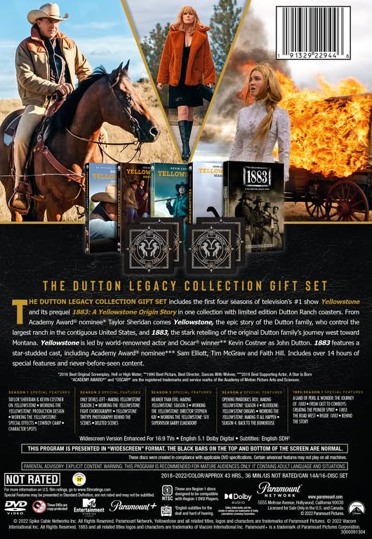 Yellowstone: The Dutton Legacy Collection (includes 1883) - Limited Edition Giftset