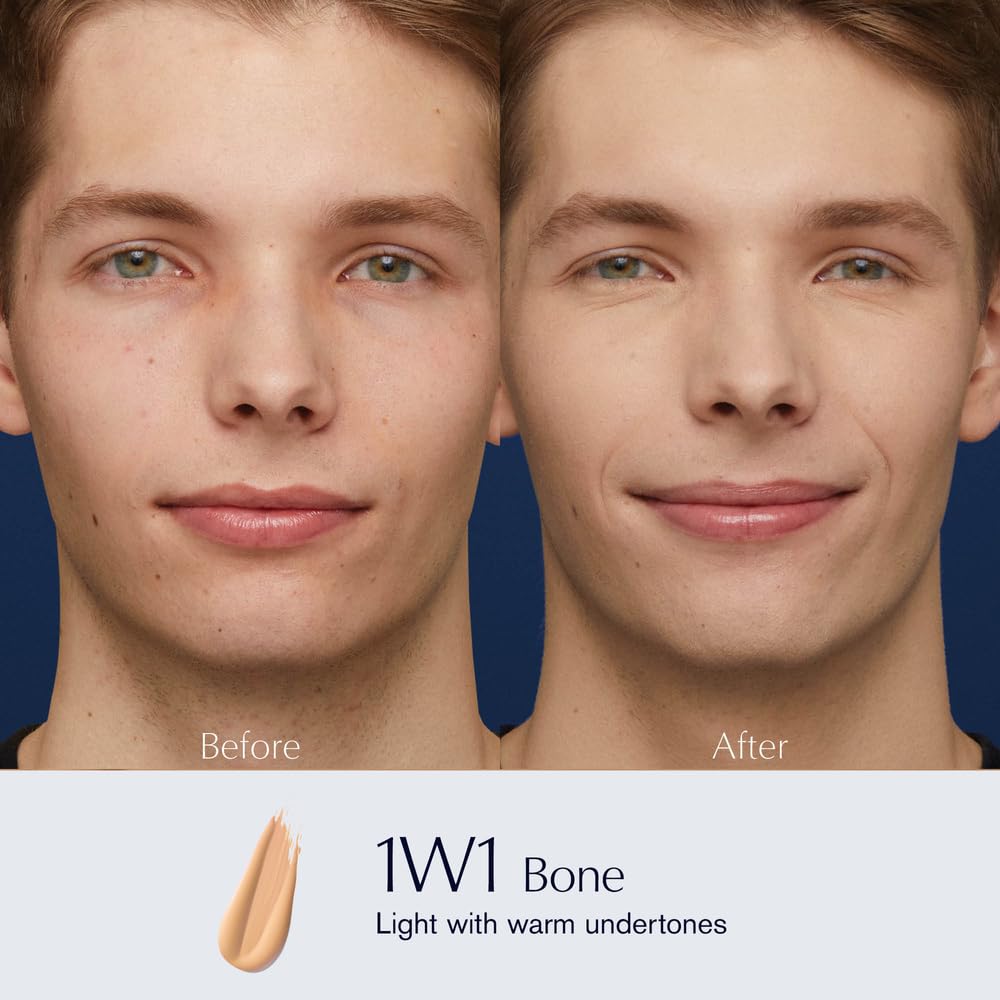 Estée Lauder Double Wear Stay-in-Place 24-Hour Long-Wear Matte Foundation Makeup, 1 Fl Oz, 1W1 Bone