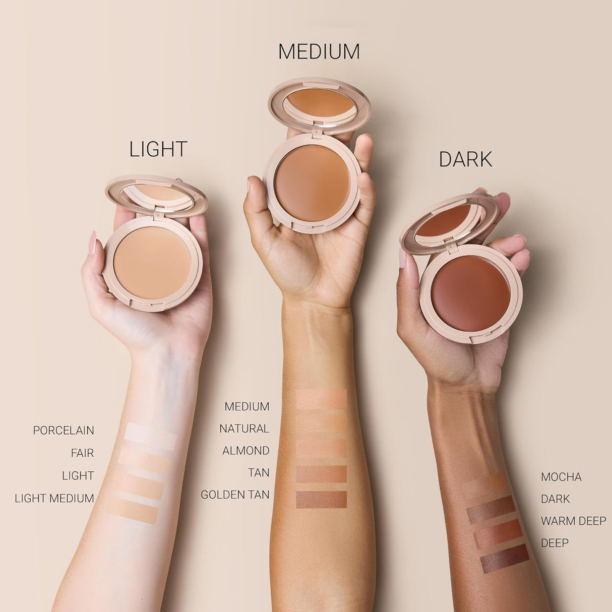 Foundation by No Makeup Makeup | Conceal & Correct with Long-Lasting, Buildable Formula & Lightweight Soft Finish | Cruelty-Free, Vegan, Fragrance-Free | Light