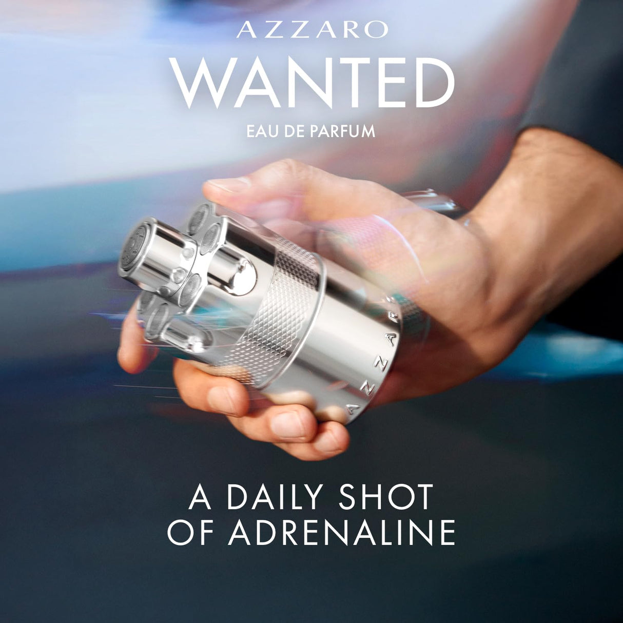 Azzaro Wanted Eau de Parfum - Energizing & Intense Mens Cologne - Woody, Aromatic & Spicy Fragrance - Juniper Berries, Sage, Vetiver - Lasting Wear - Luxury Perfumes for Men - Travel Size, 1.6 Fl. Oz