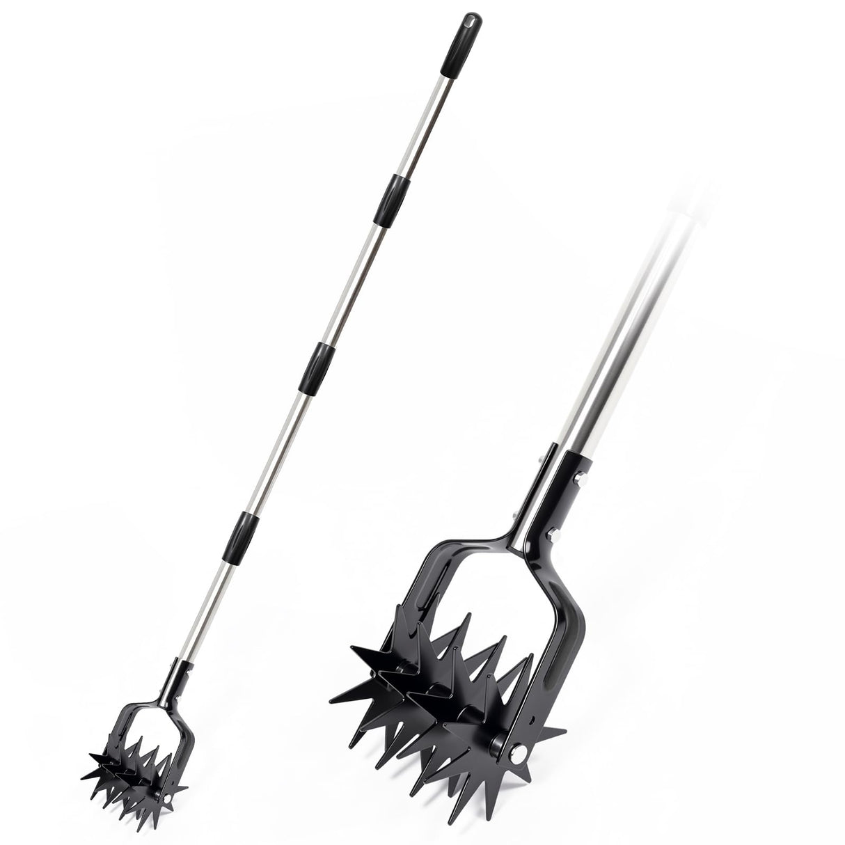 Joyhalo Rotary Cultivator Garden Tool Manual Hand Tiller