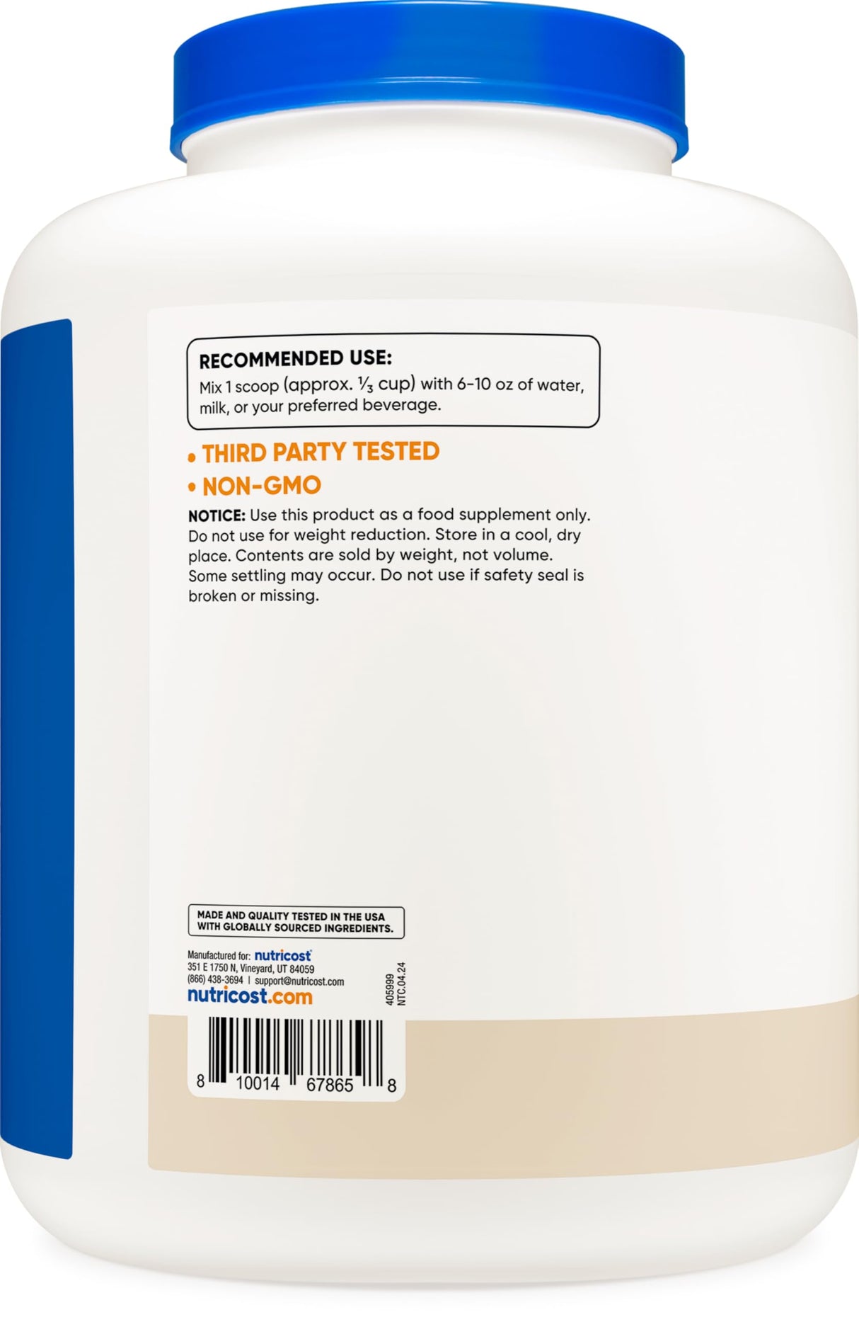 Nutricost Whey Protein Isolate (Cookies N Cream) 5LBS