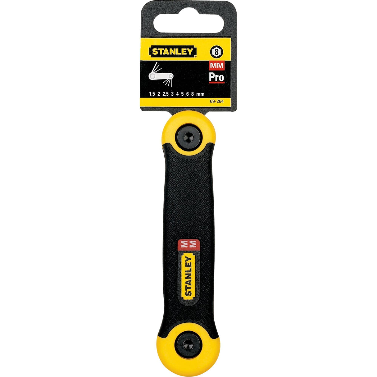 Stanley 2-69-264 Metric Folding Key-Set (8-piece), Silver