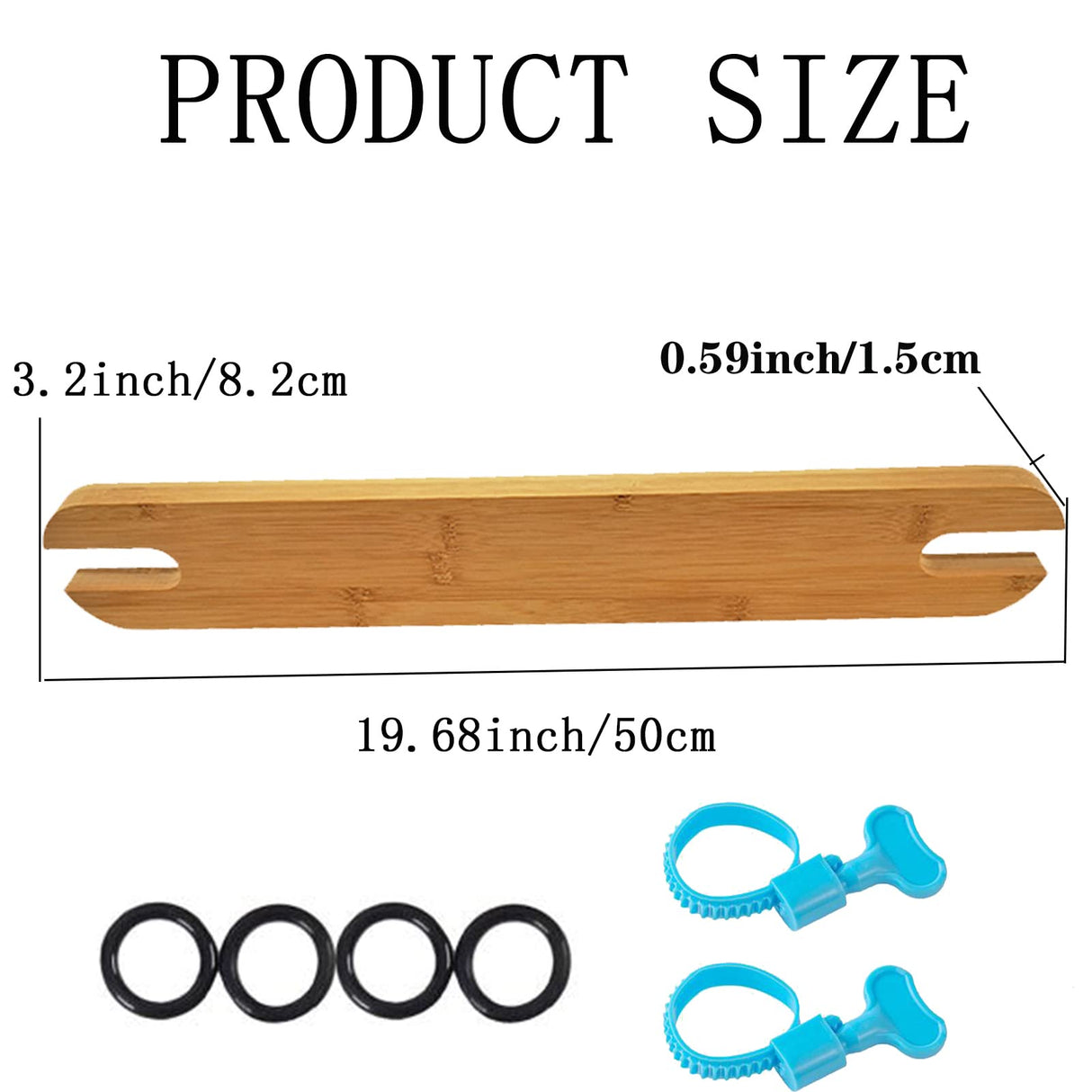 High Chair Footrest, Natural Bamboo Wooden Footrest Compatible with IKEA Antilop High Chairs Accessories, Adjustable HighChair Foot Rest