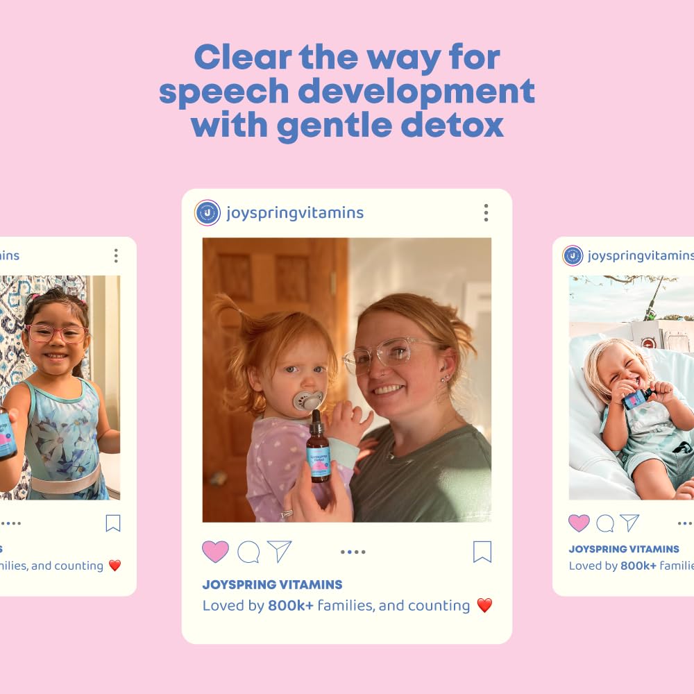 JoySpring Lions Mane for Kids | Speech Delay Supplement for Kids & Toddlers | Lion’s Mane Mushroom, Gotu Kola & Ashwagandha for Speech Therapy & Cognitive Support – Easy-Take Liquid | LingoLeap Herbal