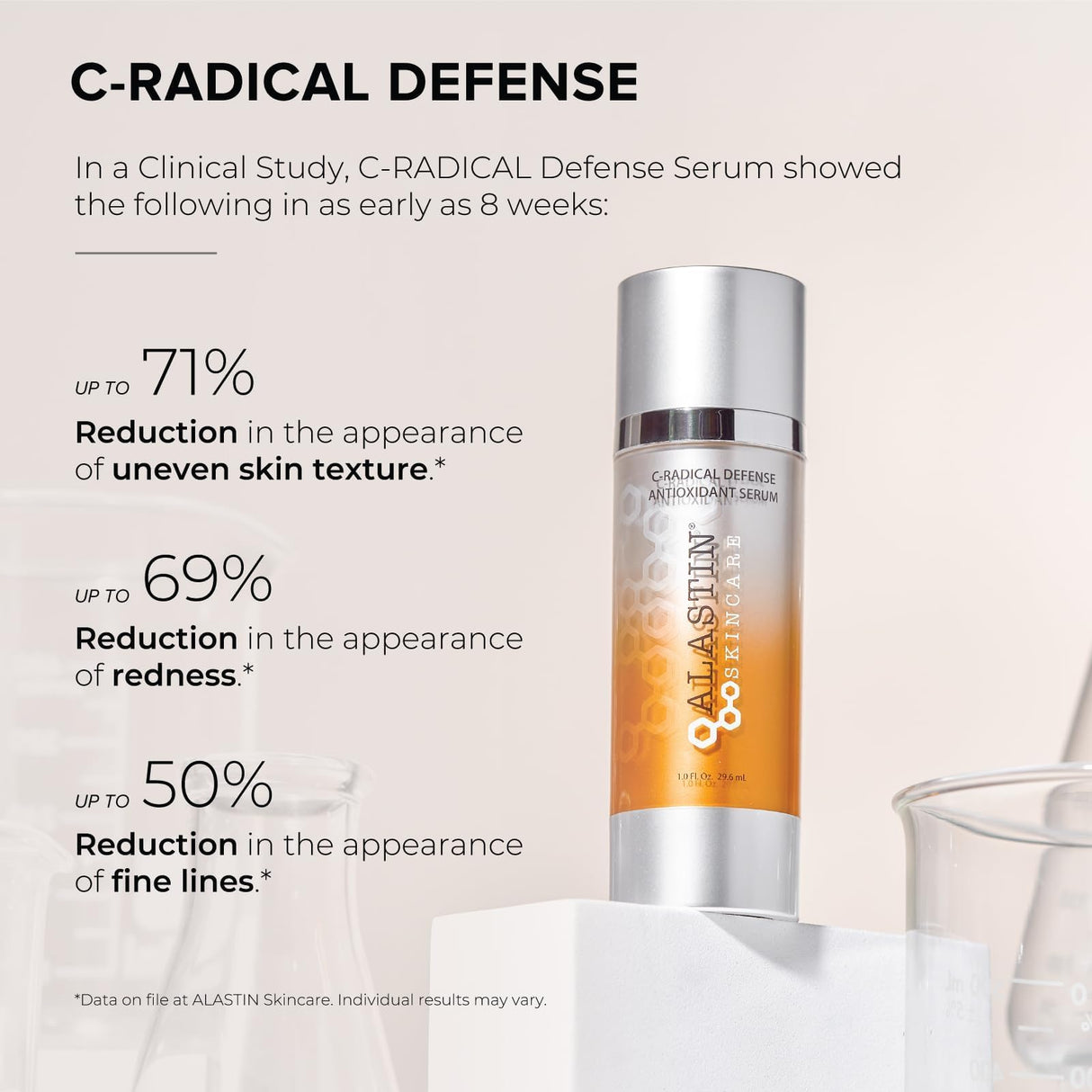 ALASTIN Skincare C-RADICAL Defense Face Serum (1 oz) | Hydrating Vitamin C Skin Serum | Fights Free Radicals | Anti-Aging Formula Reduces Fine Lines, Wrinkles