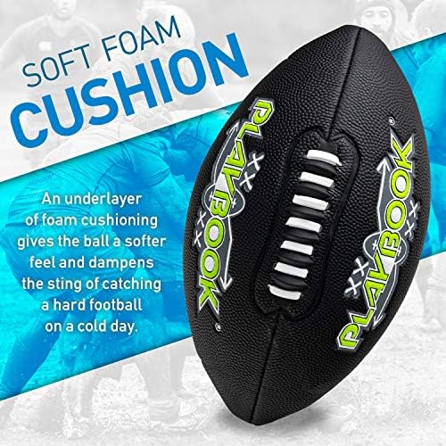 Franklin Sports Youth Football Playbook - Junior Football with Route Diagrams - Small, Perfect for Peewee and Youth